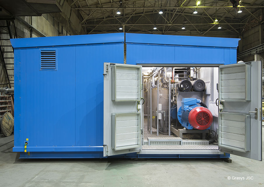 Compressor package skid fabrication